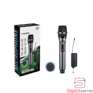 MICROFONO INALAMBRICO UHF RECARGABLE TTD-M10 / ALCANCE HASTA 50M / JACK 3.5MM / COLOR NEGRO