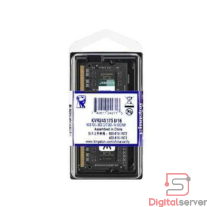MEMORIA RAM KINGSTON DDR4 16GB 2400MHZ SODIMM CL17 KVR24S17S8/16 PARA LAPTOP 1.2V 260 PINES
