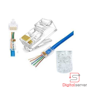 PACK X100 CONECTORES DE RED RJ45 RJ11 VELLYGOOD - PASANTES PASS THROUGH