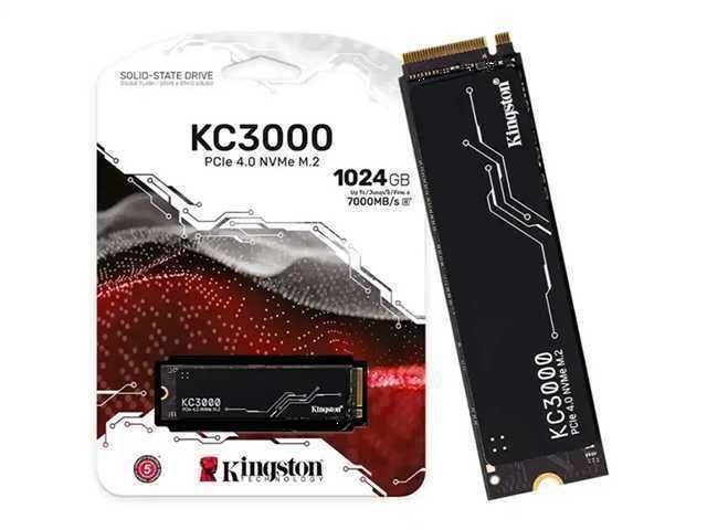 UNIDAD DE ESTADO SOLIDO SSD M.2 NVME KINGSTON 1TB 1024GB / KC3000 / PCIE 4.0 / 2280 / 7000MB/S