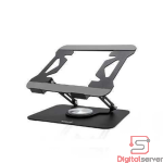 SOPORTE DE ALUMINIO RETRACTIL PLEGABLE PARA LAPTOP OVI K03 HASTA 17.3 PULGADAS / COLOR GRIS