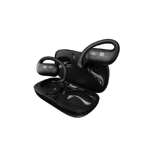 AUDÍFONOS BLUETOOTH KLIP XTREME OPENBUDS KTO3-250BK / OPEN-EAR TWS / 20H / DEPORTIVOS / INALÁMBRICOS / NEGROS