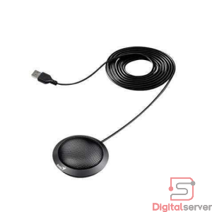 MICROFONO GENIUS PARA CONFERENCIA MIC-100U USB / 2M / PLUG AND PLAY / COLOR NEGRO