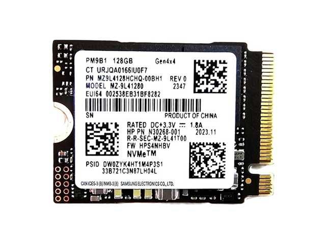 UNIDAD DE ESTADO SOLIDO SSD M.2 NVME SAMSUNG 128GB / 2230 / GEN 4X4 / MZ-9L41280 / GRADO A