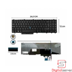 TECLADO DELL 5580 5590 5591 E5550 E5570 CON POINTER SIN FRAME SIN BACKLIGTH LA NUMÉRICO LA