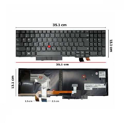 TECLADO LENOVO THINKPAD T570 T580 P51S P52S / COLOR NEGRO