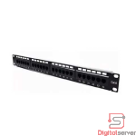 PATCH PANEL SOLIDO TECLAM 24 PUERTOS / CATEGORIA 6 / CAT6 / JACK INCORPORADOS / 19" UTP / IP64 / 568 A/B