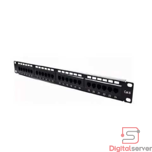 PATCH PANEL SOLIDO TECLAM 24 PUERTOS / CATEGORIA 6 / CAT6 / JACK INCORPORADOS / 19" UTP / IP64 / 568 A/B