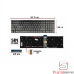 TECLADO LENOVO IDEAPAD 3-15ADA6 3-15ALC6 3-15ITL6 CON BACKLIGTH SIN FRAME US NUMÉRICO