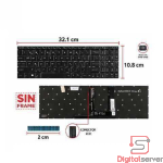 TECLADO MSI KATANA GF66 GF76 PULSE GL66 GL76 MS-1582 MS-1583 MS-17L1 MS-17H3 CON BACKLIGTH BOTON POWER SIN FRAME US NUMÉRICO