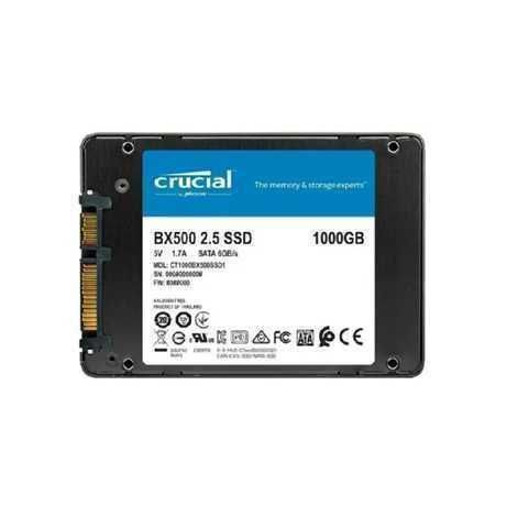 UNIDAD DE ESTADO SOLIDO SSD CRUCIAL BX500 CT1000BX500SSD1 1TB 1000GB / SATA 6GB/S / 2.5" / GRADO A