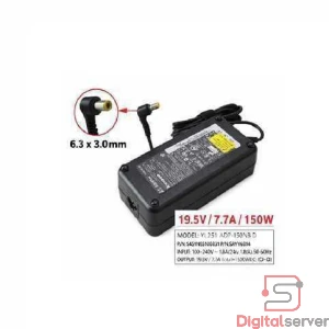 CARGADOR LENOVO 19.5V 7.7A 150W / 6.3X3.0MM / PLUG AMARILLO / ORIGINAL / COLOR NEGRO