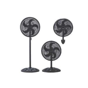 VENTILADOR BLAUPUNKT 3 EN 1 PIE / PARED / PEDESTAL 18 PULG 60 VATIOS DE PODER 5 ASPAS PLASTICAS / COLOR NEGRO