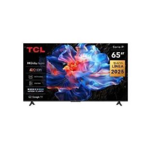 TELEVISOR SMART TV TCL / 65" PULGADAS / GOOGLE TV / 4K UHD / LED / MODELO 65P6K / WIFI / BLUETOOTH