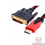 CABLE  ADAPTADOR CONVERTIDOR DVI A HDMI / NYLON / 1 METRO