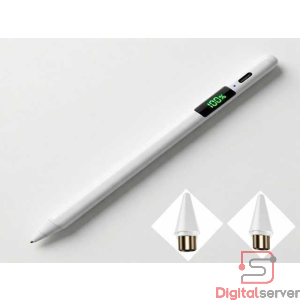 LÁPIZ ÓPTICO STYLUS PARA PANTALLA TACTIL / RECARGABLE / PARA ANDROID / IOS / WINDOWS / PUNTAS ADICIONALES 