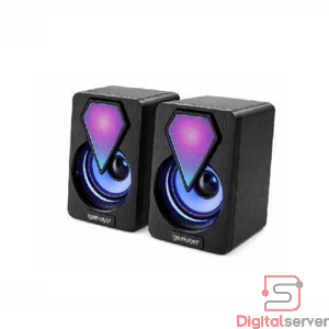 PARLANTES ENV PULSE 1046 USB RGB / 6W 2.0 AUDIO ESTEREO / COLOR NEGRO