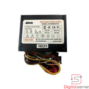 FUENTE DE PODER ATX ALTEK 900W 24 PINES / 110V / COLOR NEGRO