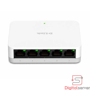 SWITCH D-LINK DE 5 PUERTOS DGS-1005A / 10-100-1000MBPS / PLUG AND PLAY / GIGABIT