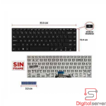 TECLADO ASUS VIVOBOOK S510UA S510UQ S510UN / F510UA F510UF F510UN / X510UA X510UQ X510UF X510UR / BOTÓN POWER / SIN FRAME / US / COLOR NEGRO