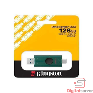 PENDRIVE KINGSTON 128GB / DATATRAVELER DUO / USB 3.2 + USB-C / COLOR VERDE