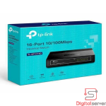 SWITCH TP-LINK TL-SF1016D VER 7.0 / RACKEABLE / 16 PUERTOS RJ45 / 10-100MBP/S / NO ADMINISTRABLE 