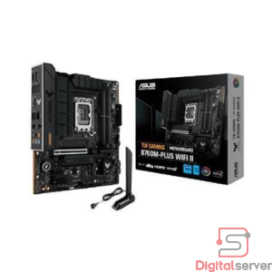 MAINBOARD ASUS TUF GAMING B760M-PLUS WIFI II 14th LGA1700 DDR5-7800 Wi-Fi HDMI DP 3M.2 USB-C PCIe5.0 mATX
