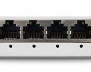 SWITCH DE 5 PUERTOS / 10/100/1000MBPS / GIGABIT / RJ45 / PLUG AND PLAY / COLOR BLANCO