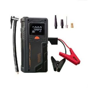 ARRANCADOR DE BATERIA MULTIFUNCION 24000MAH / 3000A / COMPRESOR DE AIRE / POWER BANK / PANTALLA LCD / LUZ LED