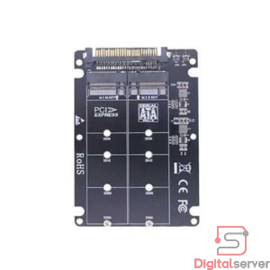 ADAPTADOR SSD DUAL M.2 NVME 2230 2242 2260 2280 Y M.2 SATA A SSD 2.5" PULGADAS SATA III