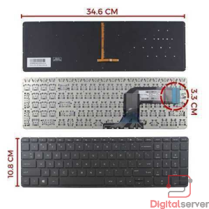 TECLADO HP 15-P 15-K 15-V 17-F 15Z-P 15T-P / ESPAÑOL CON BACKLIGTH SP / COLOR NEGRO