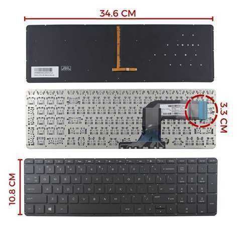 TECLADO HP 15-P 15-K 15-V 17-F 15Z-P 15T-P / ESPAÑOL CON BACKLIGTH SP / COLOR NEGRO