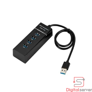 ADAPTADOR HUB MULTISPLITTER 4 PUERTOS USB 3.0 / COLOR NEGRO