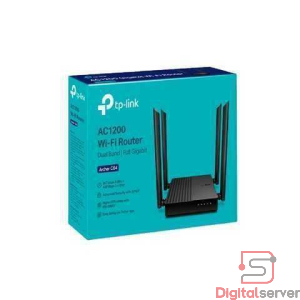 ROUTER TP-LINK ARCHER C64 / AC1200 / WIFI / DOBLE BANDA / MU-MIMO / 867MBP/S 5GHZ + 400MBP/S 2.4GHZ / GIGABIT / 4 ANTENAS
