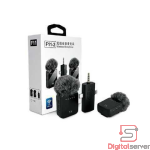 MICROFONOS INALAMBRICOS DE SOLAPA F11-2 / 3 EN 1 / TIPO C / LIGHTNING / JACK 3.5MM / COLOR NEGRO