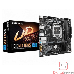 MAINBOARD GIGABYTE H610M K DDR4 GEN5 / 12AVA 13AVA GEN / SOCKET LGA 1700 / HDMI / M.2 / USB 3.2 / PCIE5.0 MATX