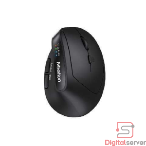 MOUSE INALÁMBRICO MEETION BTM008 / ERGONÓMICO VERTICAL / 2400 DPI / BLUETOOTH BT Y 2.4GHZ / USB-A Y TIPO C / 10M / PARA DIESTROS