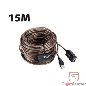 CABLE DE EXTENSIÓN ACTIVO USB 2.0 TIPO A-MACHO A A-HEMBRA CABLE LARGO (15M) AMPLIFICADO