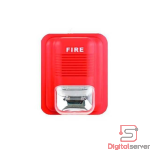 LUZ ESTROBOSCOPICA / SIRENA CONVENCIONAL PARA INCENDIO CON MONTURA DE PARED / 12VDC / 200MAH