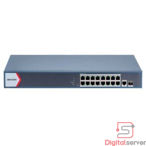 SWITCH HIKVISION 16 PUERTOS DS-3E1518P-EI/M / GIGABIT / SMART / POE