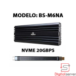 ENCLOSURE DEXTOR PARA DISCO SOLIDO SSD NVME PCI USB 3.0 / TIPO-C A TIPO-C / MODELO BS-M6NA