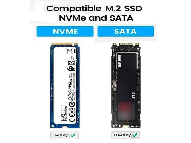 ENCLOSURE HIKSEMI PARA DISCO SOLIDO SSD NVME Y SATA / TIPO-C A TIPO-C Y TIPO-C A USB 3.2 / MD202 - Imagen 2