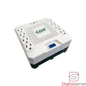 REGULADOR DE VOLTAJE CDP R-AVR1808 / 8 TOMAS DE CORRIENTE / PROTECTOR DE VOLTAJE / COLOR BLANCO