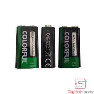 BATERIA DE ALTA POTENCIA Y LARGA DURACION COLORFUL 6F22M DE ALTA RESISTENCIA 9V VOLTIOS