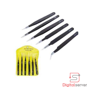 KIT JUEGO DE 6 PIEZAS ANTIESTATICAS / PUNTAS: ESD-10 ESD-11 ESD-12 ESD-13 ESD-14 ESD-15 / COLOR NEGRA