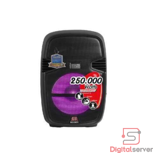 PARLANTE ENGLAND SOUND ES-2AGAB / 15" PULGADAS / BLUETOOTH BT / 250.000 WATTS / USB / MICRO SD / COLOR NEGRO